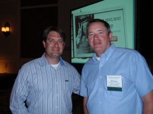 Chad Shrodes with Bill Amoss, both of Harford County, MD, enjoyed the conference.