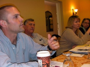 Pa. program director Doug Wolfgang, Ray Picking, Fauquier Co. Va.; Susan Craft, NJ SADC, and FPR publisher Deborah Bowers