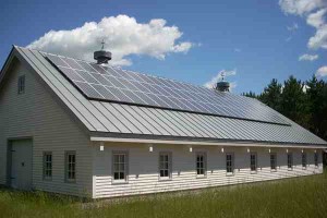 Roof mounted solar installation (Photo courtesy of Wis.-based Northwind Renewable Energy LLC)