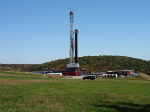 Marcellus gas drilling site (Credit: Pa. DEP)
