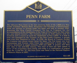 Historical marker at Penn Farm (Photo-Mike McGrath)